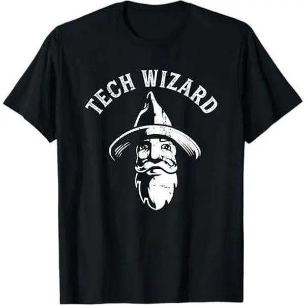 Tech Wizard Cool Technology I.T. Computer Whiz Techie Geek T-Shirt