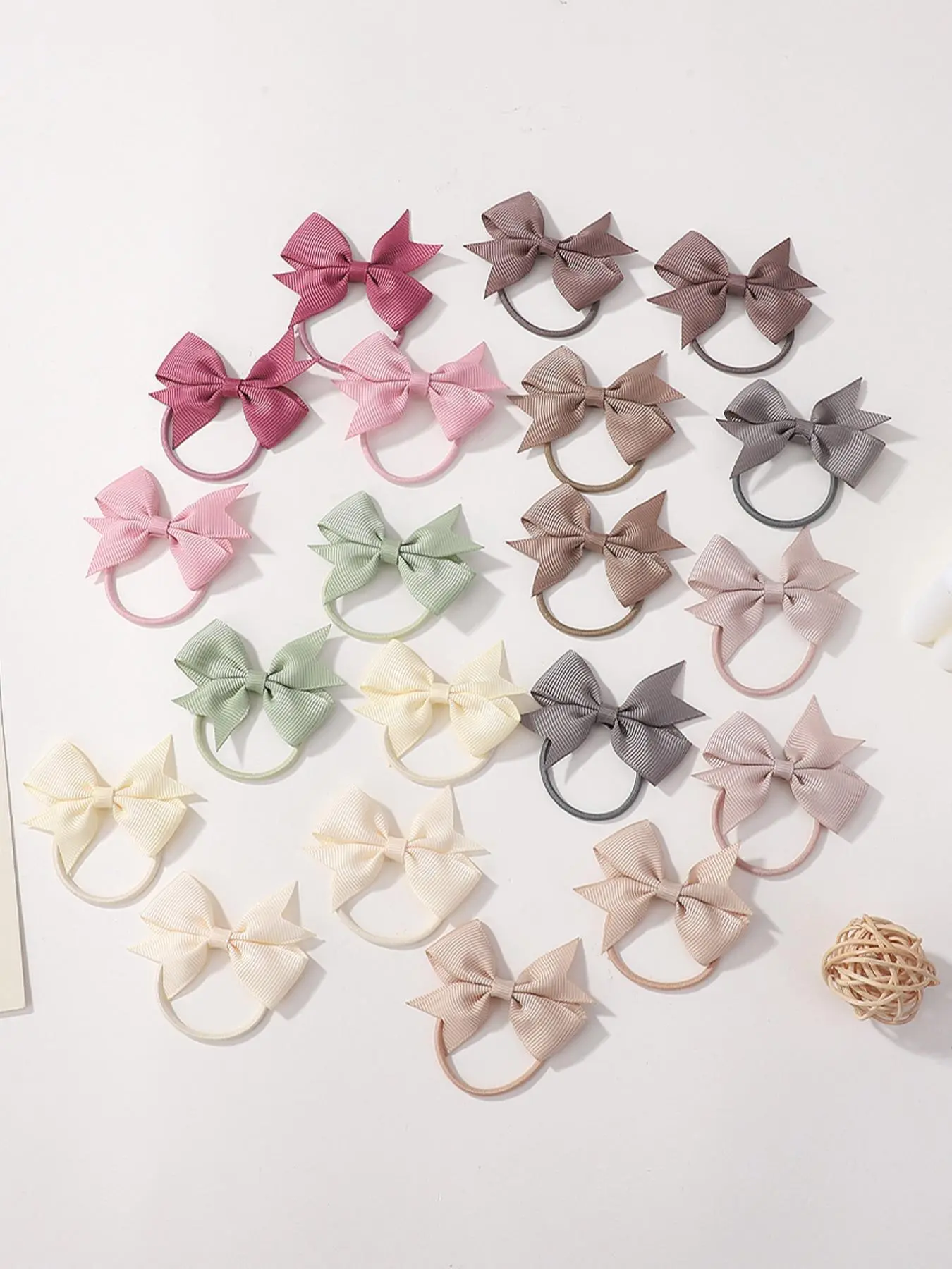 Solid Color Cute Cartoon Bowknot Design Hair Tie, Cute Hair Ties, Hair Bows, Fashionable Hair Accessories, Cute Fashion Hair Accessories Set for Women & Girls, Minimalist Headwear Suitable for Thick Hair, Gifts for Wife