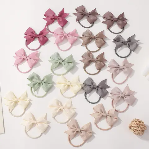 Solid Color Cute Cartoon Bowknot Design Hair Tie, Cute Hair Ties, Hair Bows, Fashionable Hair Accessories, Cute Fashion Hair Accessories Set for Women & Girls, Minimalist Headwear Suitable for Thick Hair, Gifts for Wife