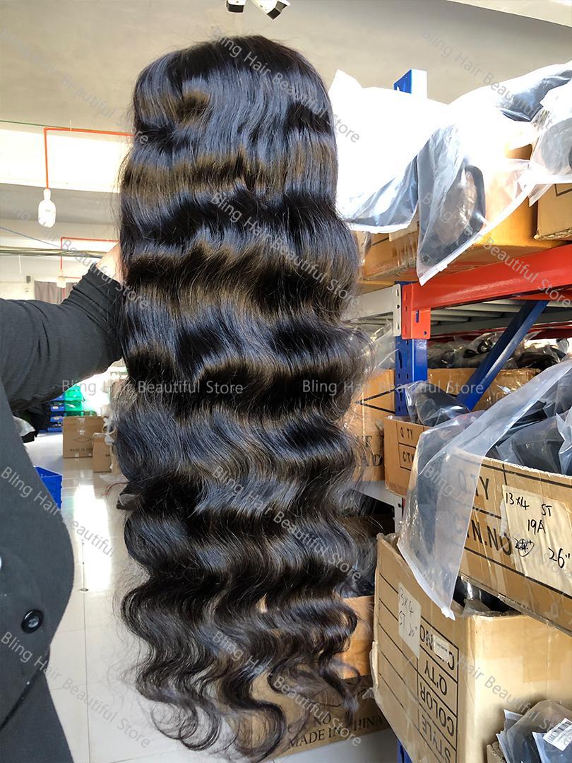 Bling Hair Body Wave 6X4 Ready To Go Glueless Wig Human Hair Wigs Pre Plucked 5x7 Glueless Lace Closure Wigs Wig For Women