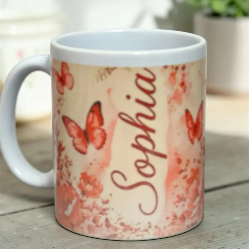Personalized Sublimation Mug | Custom Coffee Cup Gift | Handmade Design