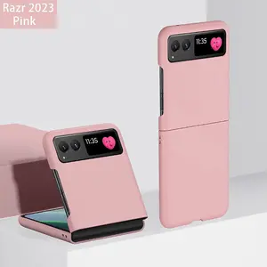 Floldable Phone Case (1 Count), Solid Color Foldable Mobile Phone Casing Protective Cover, Shockproof Smartphone Protector, Plastic Phone Cases for Motorola Razr 40