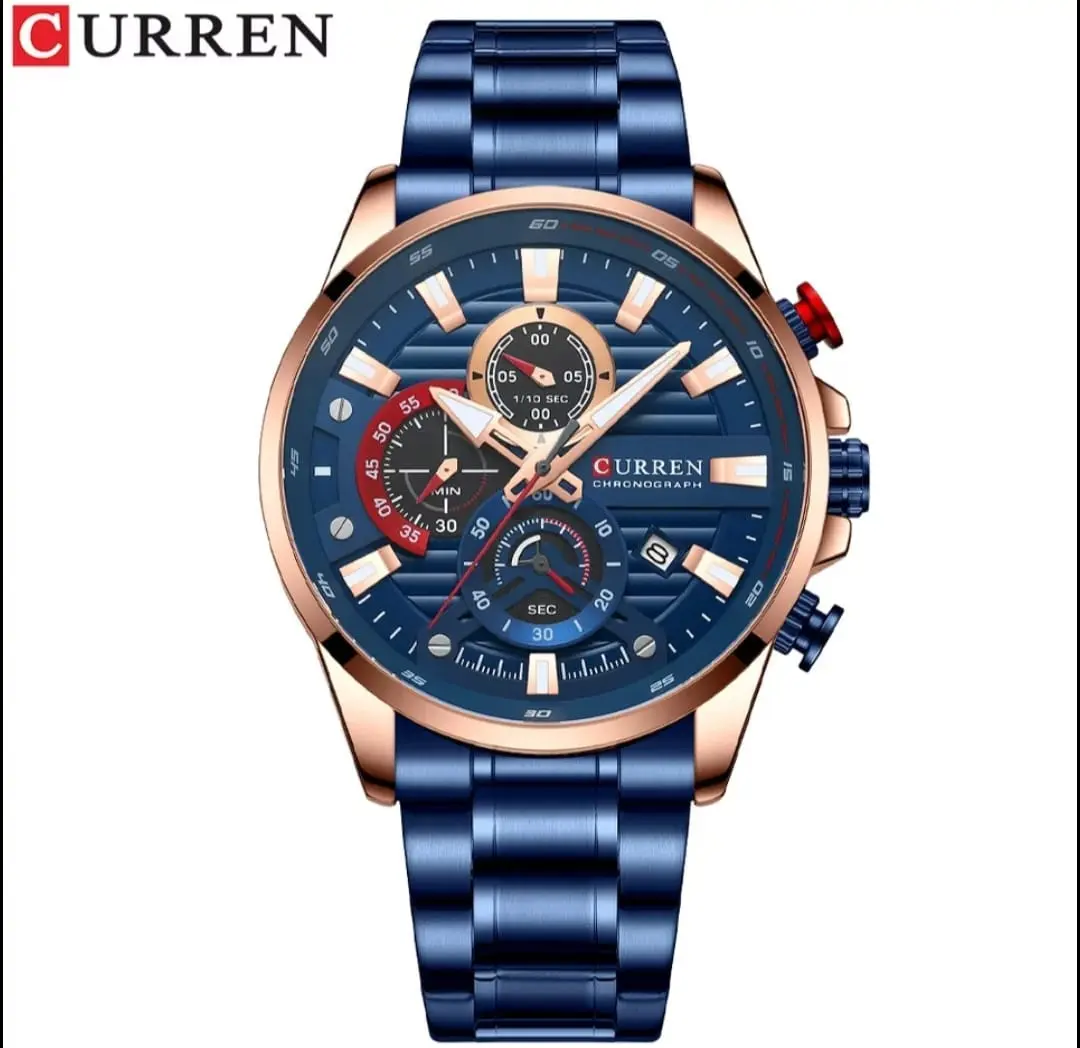 CURREN Stylish Chronograph Stainless Steel Watch for Men