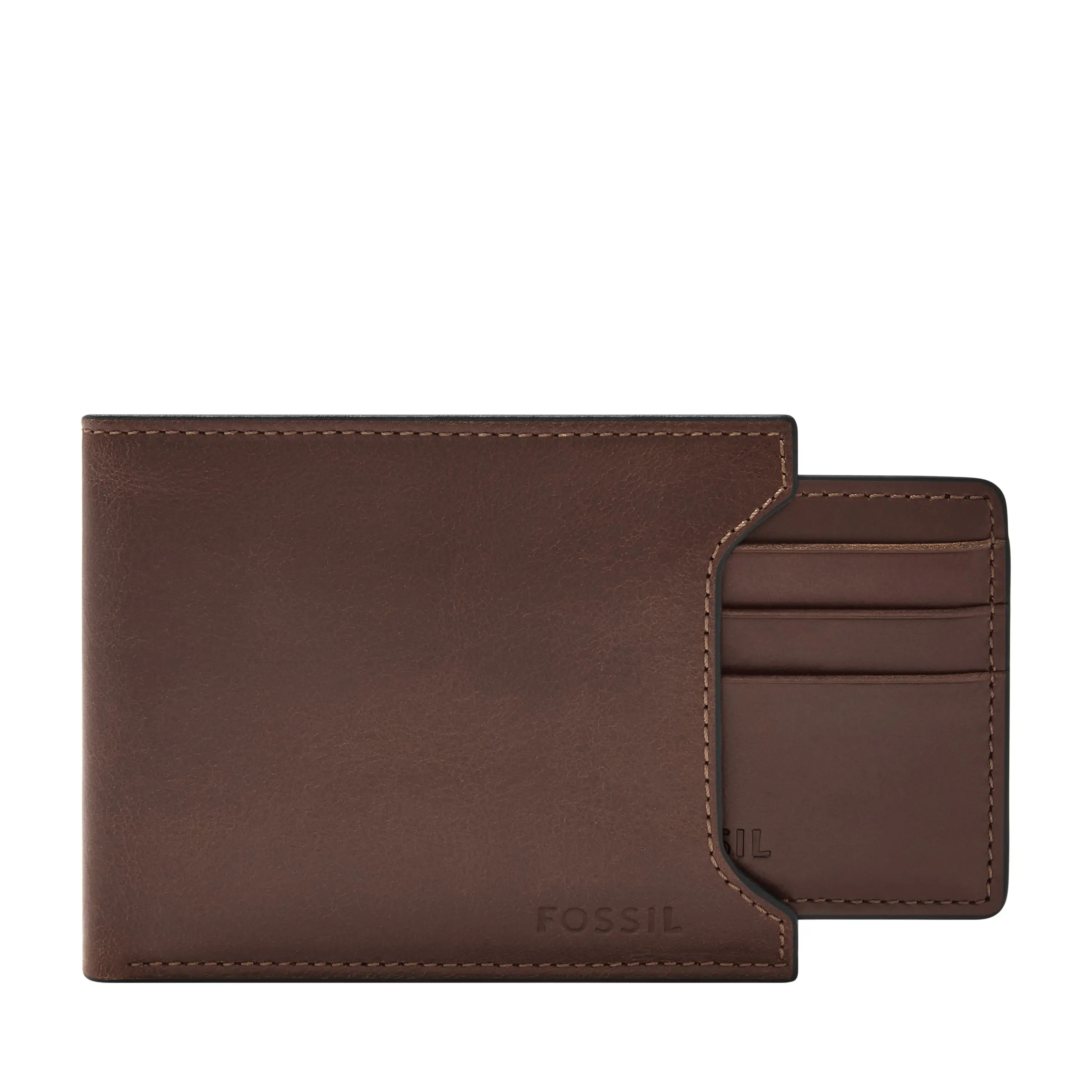 Fossil Men's Derrick Leather Sliding 2 in 1