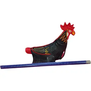 Leather Dummy with Stick for Roosters Training de Cuero para Entrenar Gallos Finos