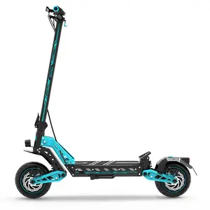 DT10 High Speed Off-Road Electric Scooter 48V15.6Ah 32 Miles Range 31MPH 1400W Motor 10" Vacuum Tire Foldable NFC IPX5 Waterproof