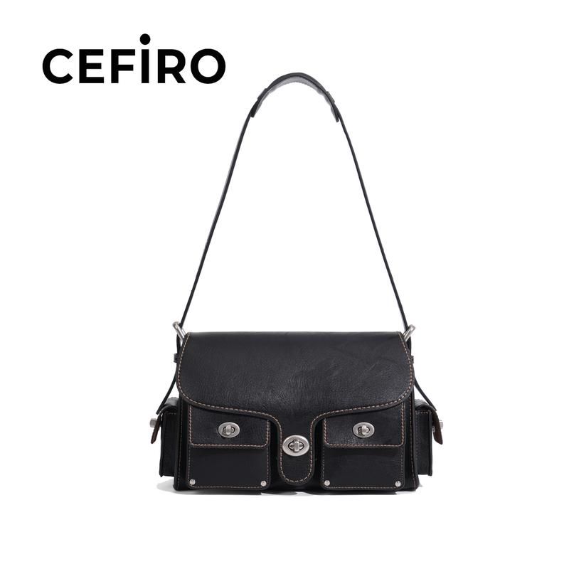 CEFIRO Turnlock SOFT TABBY Stylish Crossbody Bag for Everyday Use
