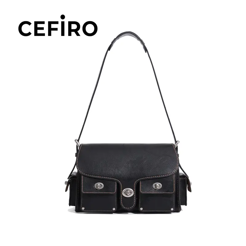 CEFIRO Turnlock SOFT TABBY Stylish Crossbody Bag for Everyday Use