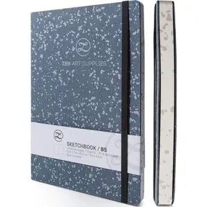 B5 Large Sketchbook for Drawing - Drawing Notebook with Thick 120 GSM Acid-Free Ivory Paper, Cute Softcover Art Sketchbook with Sturdy Binding - B5 7 x 10-inch Lay Flat Mixed Media Sketchbook - ZenART