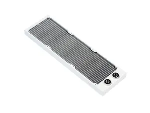 Glacier EZ-Fit 420RAD-30, 420mm-30mm thick Water-Cooling Copper Radiator, Integrated 16mm EZ-Fit fitting, White