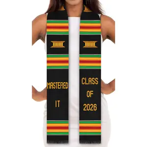 Mastered It Class of 2026 Kente Graduation Stole