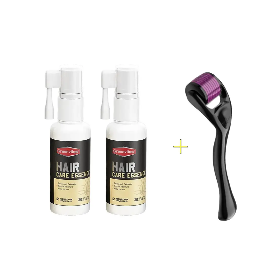 Greenvibes Hair Care Essence 2PCS with Botanical Extracts, Gentle Scalp & Hair Care Formula, Easy-Use Daily Haircare, 30ml Each