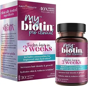 Purity Products MyBiotin ProClinical 30 Caps with Astaxanthin & L-Arginine