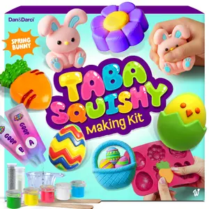 Beginner Squishy Making Kit - Taba Squishy  wubble squishy Toy, carrot squishy,  Bunny squishy, Squishy Egg,  kid birthday gift party favor