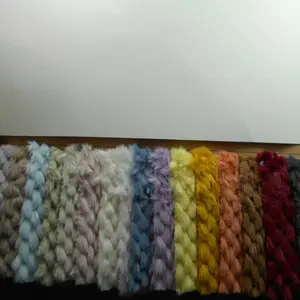 Woven Rabbit Fur Faux Fur Imitation Rabbit Fur Fabric Woven Flower Large Rabbit Fur Brushed Flower Plush Fabric Toy Clothing Fabric