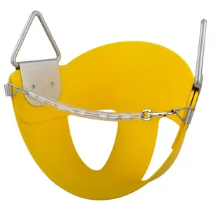 Swing Set Stuff Inc. Highback Half Bucket Swing Seat With Safety Chain Yellow