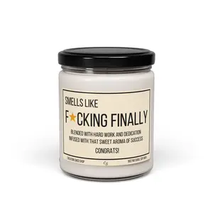 Funny Graduation Candle College Graduate Gift Nursing PhD Master's Doctorate Med Law Congratulations Gift for Friend Him Her Candle