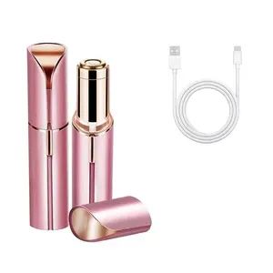 Portable Mini Lipstick Design Facial Epilator - Multi-Use Electric Hair Remover for Painless Hair Removal on Lips, Chin, and Armpits - Professional Comfort Razor