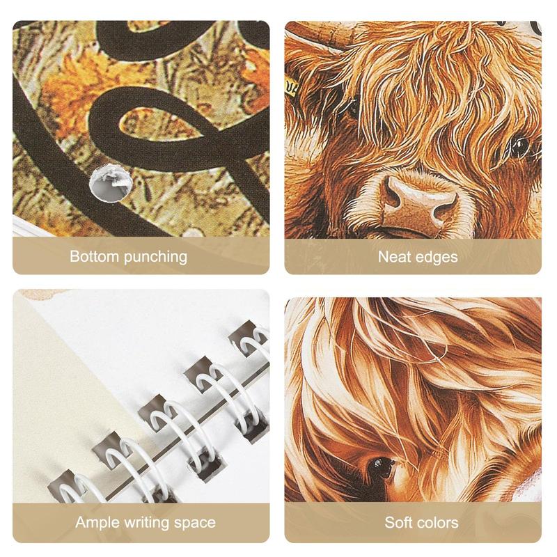 Highland Cow Calendar 2026, 12 Month Wall Calendar, Watercolour Cows Monthly Planner Scottish Wall Art Decor For Animal Lovers