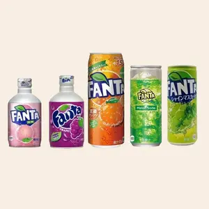 FANTA Japanese Soda Beverages - White Peach, Grape, Melon - Available in Various Sizes and Flavors - Refreshing Soda Options - Fruit