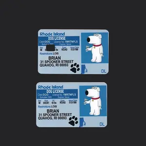 Brian ID credit card sticker