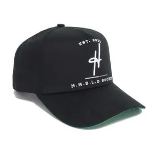 H.M.B.L.D Society A-Frame Snapback Hat 'Black/White'