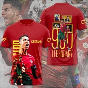 Portugal Cristiano Ronaldo Soccer Jersey Custom Name Number Men's Jersey, Portugal Flag Football Shirt For Fans 3D Round neck Jersey, Football Shirt Jersey, Soccer Team Jersey, Oversized Vintage Jersey, Soccer Merch, Gift for Soccer Fans