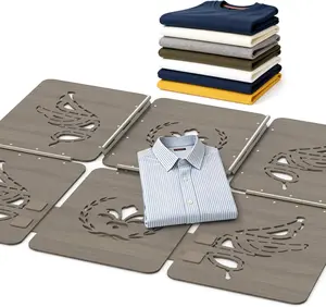 Wooden Eco-Friendly Shirt Folder Clothes Folding Board, Tshirt Organizer Laundry Folding Board Suitable for T Shirts Pants Sweaters Laundry Liners