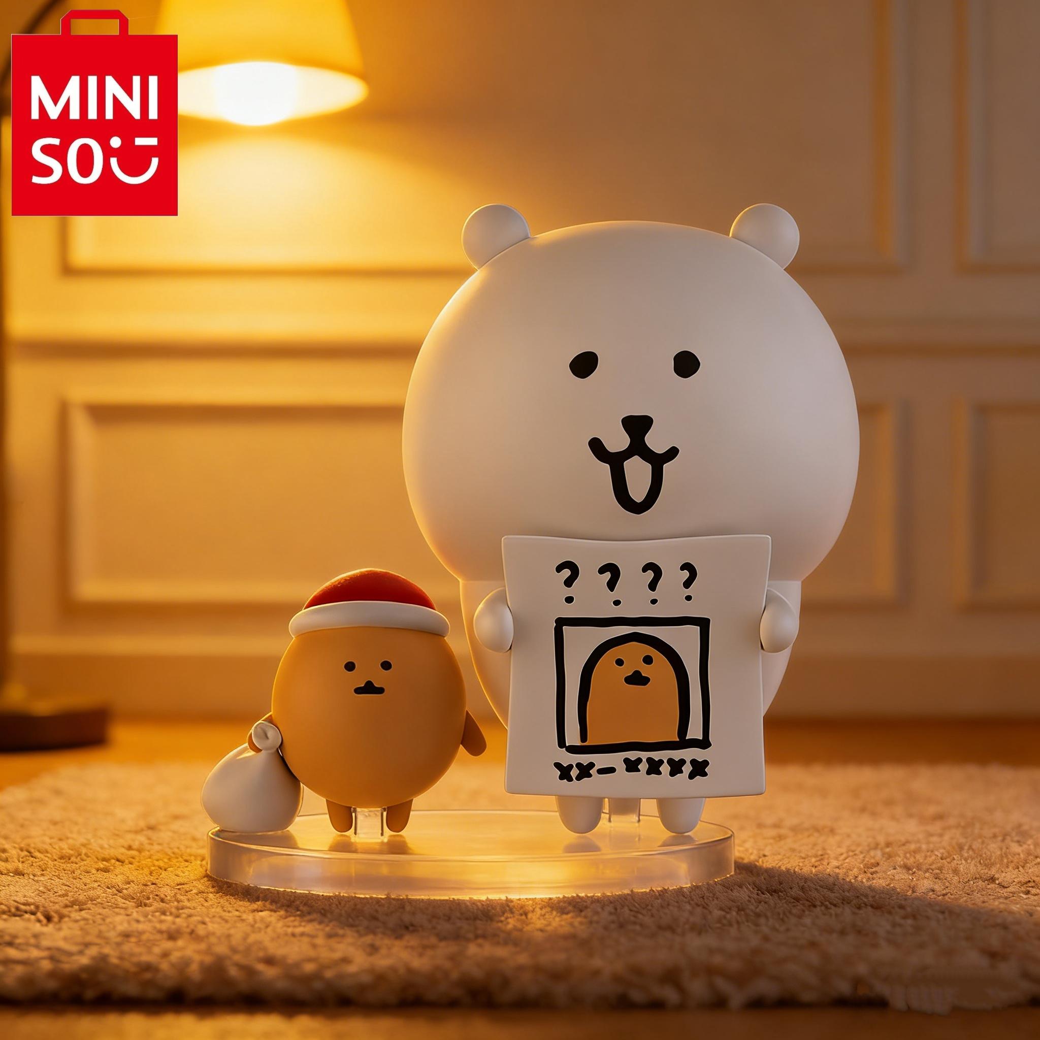 MINISO Joke Bear & Mole Potato Cake Mystery Blind Box, Adorable Collectible Figurine Toy, Surprise Gift for Birthday & Holiday
