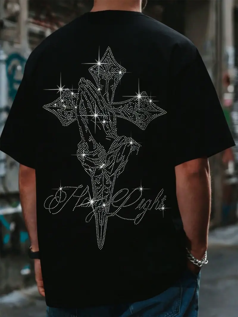 chrome hearts rhinestone shirt - TikTok Shop