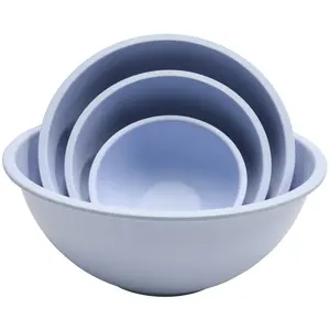 Chef Craft Bamboo Fiber Bowls 4 Piece - Blue