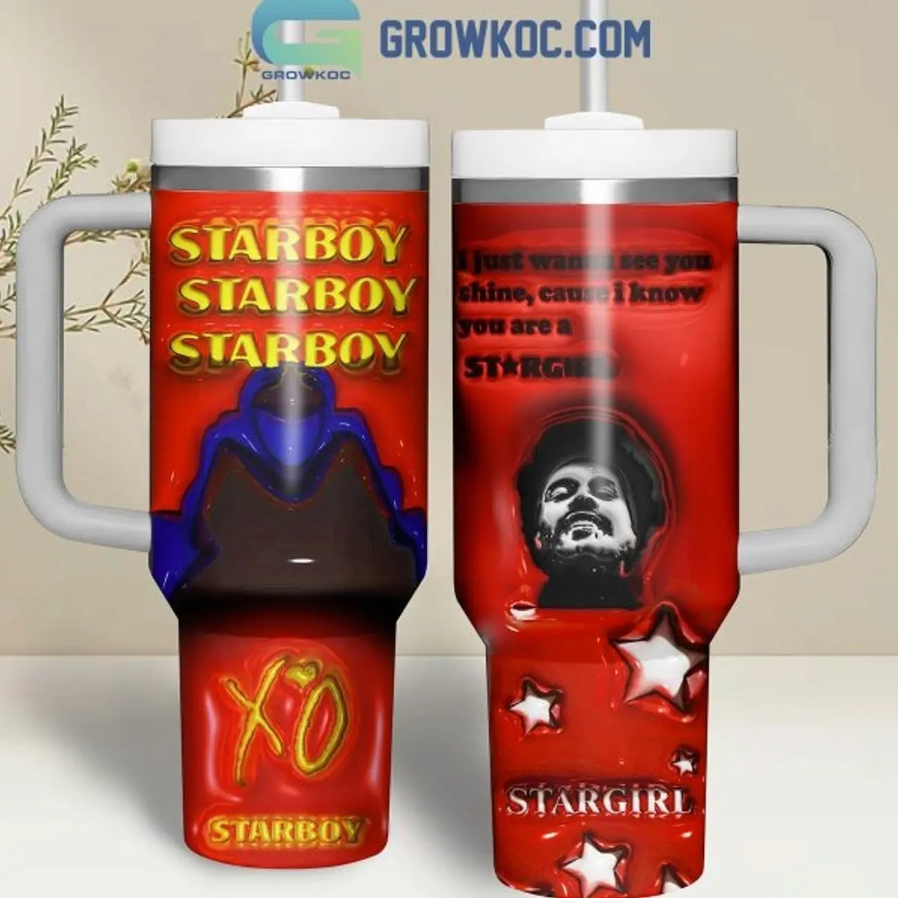 Weeknd Abel Tesfaye Starboy Stargirl 40oz Tumbler