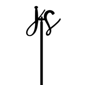 Personalized Couples Monogram Drink Stirrer, Pack of 12