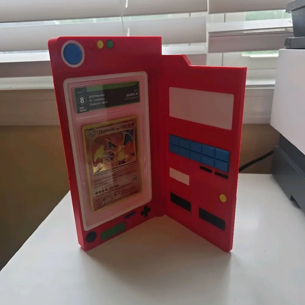 PokeDex Card Display!  Holds Top Loader or Graded Slab!