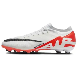 Nike Mercurial Vapor 15 Pro AG Soccer Cleats – Men’s and Women’s White and Red Round-Toe Lace-Up Verifiable, with credentials and supporting global authentication