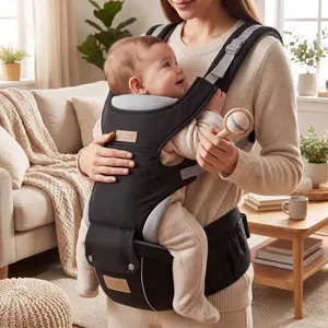 baby essentials，Adjustable Ergonomic Hands-Free Baby Carrier with Hip Seat, All-Position Breathable Mesh, 0-36 Months Fit, Head Hood,  Waist Extender, Storage Bag & Pacifier Case, Mother's Day Gift，newborn essentials wesring wrap cozy