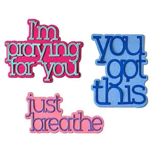 Crafts & Sewing The Stamps of Life Just Breathe Serif Words Die Set