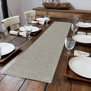 Camden Table Runner | Smoke Grey - Premium Vinyl Mat