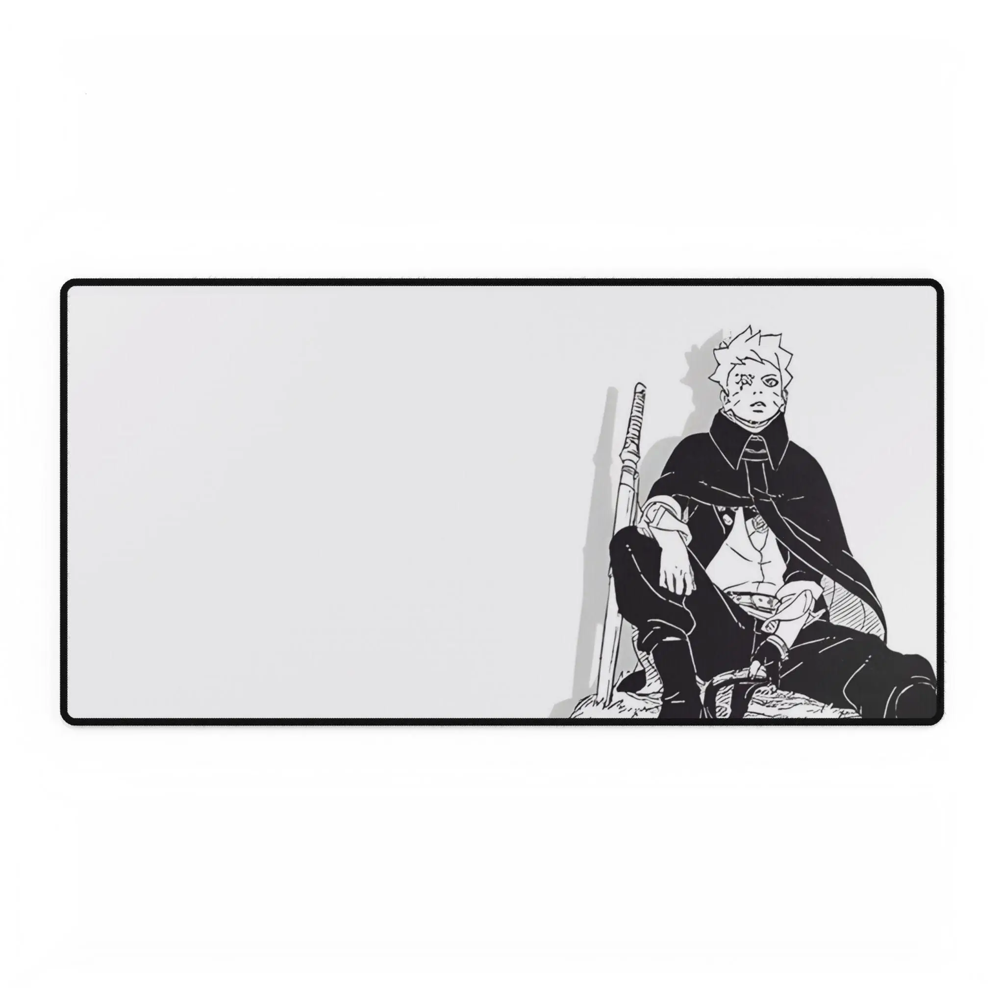Narut0 Future Shinobi - Boruto Two Blue Vortex Mousepad, Anime Ninja Desk Mat, Time Skip Boruto Decor, Large Extended Mouse Pad for Fans & Gamers