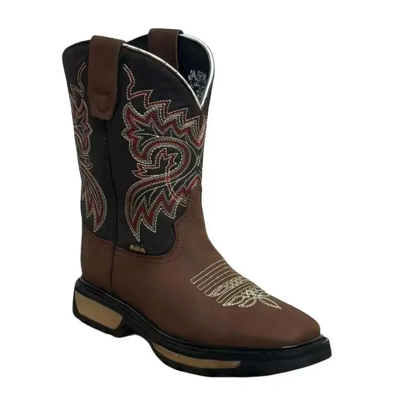 A&A WORK BOOTS ESTILO 510-T BOTA DE TRABAJO SUELA HULE DURABLE Y COMFORTABLE PARA EL TRABAJO IDEAL CON MATERIALES DE ALTA CALIDAD