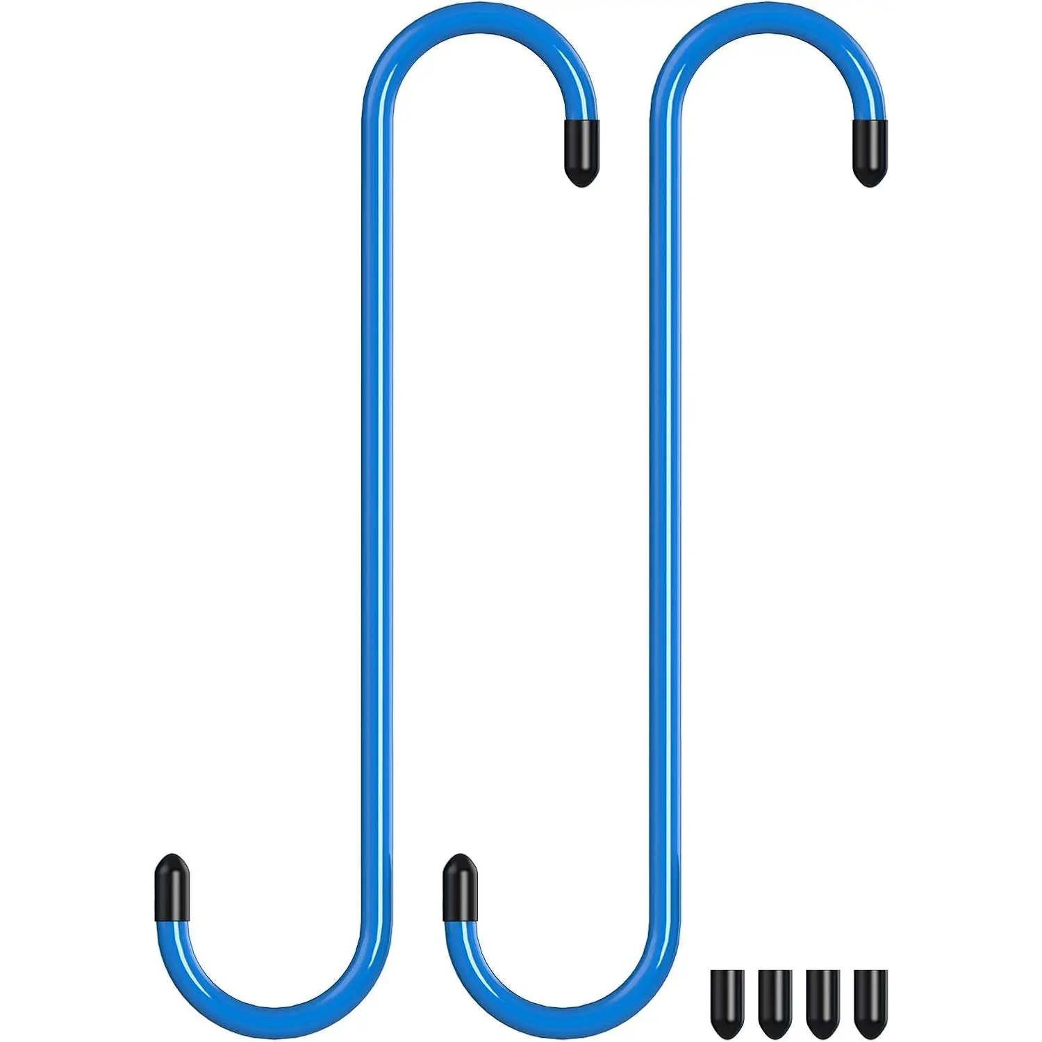 2 count  Caliper Hangers  Caliper Hooks with Rubber Tips Automotive Tool for Braking, Bearing, Axle and Suspension Work (2pcs Blue)