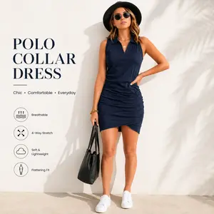 Must-Have Sleeveless Ruched Mini Dress – Slim Fit Sexy Bodycon Dress