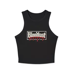 "Bloodlust" Gothic Crop Tank | Dark Aesthetic Alt Girl Vampirecore Top