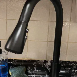 NGNP Stainless steel pull-out kitchen  faucet with soap dispenser, available for 1/3 holes in the , single handle, suitable for , RVs, laundry rooms, bars, brushed nickel paragon sink stainless steel kitchen level