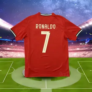2526  Home RedNo.7 Cristiano Ronaldo Short Sleeve JerseySoccer Jerseys