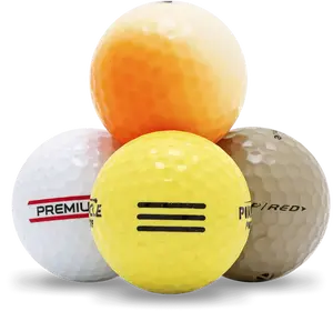 100 Recycled Hit-Away & Practice Golf Balls