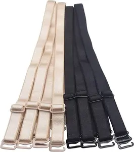 Shoulder Bra Straps Replacement 12mm 15mm 18mm Width Elastic Adjustable Removable Multi