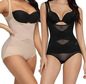 Shapewear Bodysuit for Women Tummy Control Butt Lifter Panty Hi-Waist Trainer Stomach Body Shaper Slimming Girdles,Mesh is light, thin, and breathable,Mesh lightweight breathable tummy control shapewear