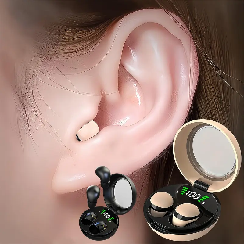 Wireless Earphone, Electronic Earphones, 1 Count In-ear Design Earbuds with LED Charging Case, Sweat-resistant Headphones with Mic for Sports, Work, Travel, Audio
