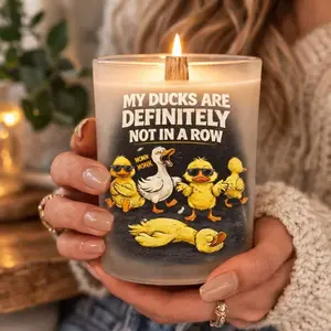 My Ducks Are Not in a Row Soy Woodwick Candle